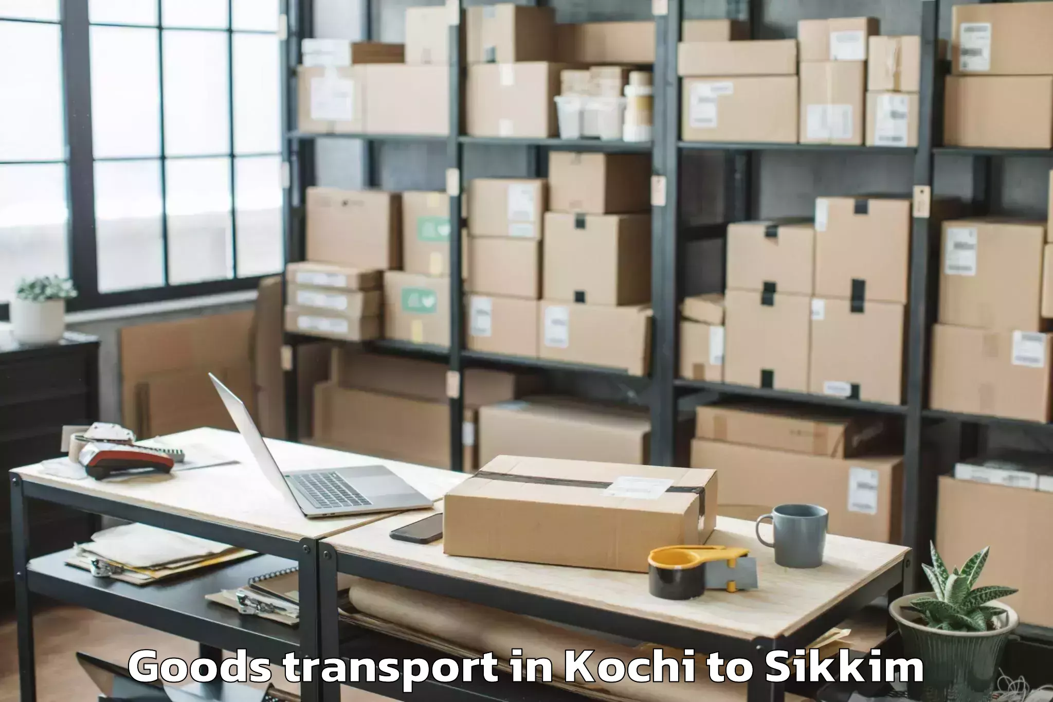 Leading Kochi to Vinayaka Missions Sikkim Unive Goods Transport Provider